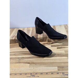 Rangoni Firenze Italy Women's Shoes Size 10 AA Black Slip-On Loafers